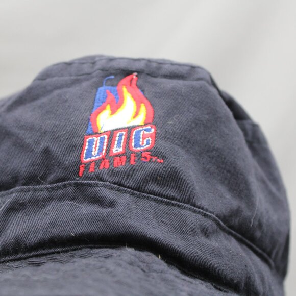 UIC Flames Bucket Hat (VTG) - Black Stitched In Logo - Adult Size XL - Picture 2 of 8